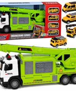 Sunkvežimis su kranu ir transporteriu