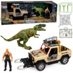 T‑Rex dinozaurų medžiotojo rinkinys su visureigiu