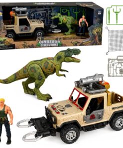 T‑Rex dinozaurų medžiotojo rinkinys su visureigiu
