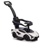 Vaikiška stumiama mašinėlė Lamborghini QLS‑996T – balta