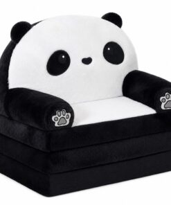 Vaikiškas 2‑in‑1 atsilenkiantis krėslas–gultas „Panda“