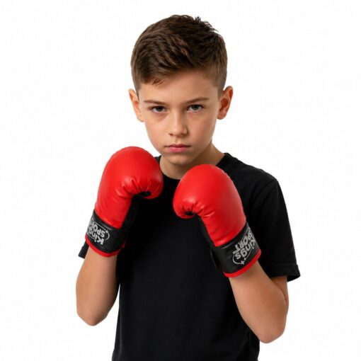 Vaikiškas bokso maišas su Muay Thai pirštinėmis – dydis L