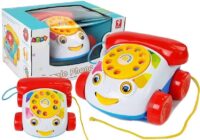 Vaikiškas telefonas ant ratukų – traukiamas