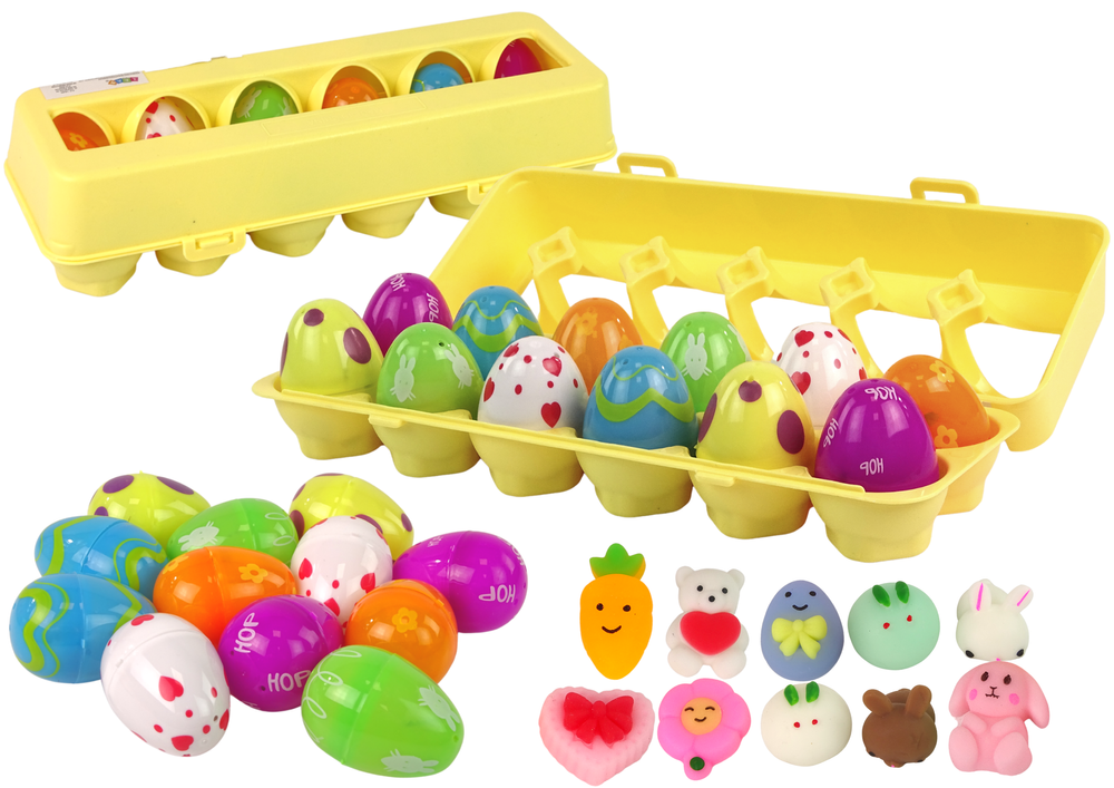 Velykiniai squishy kiaušiniai – 12 vnt. rinkiny