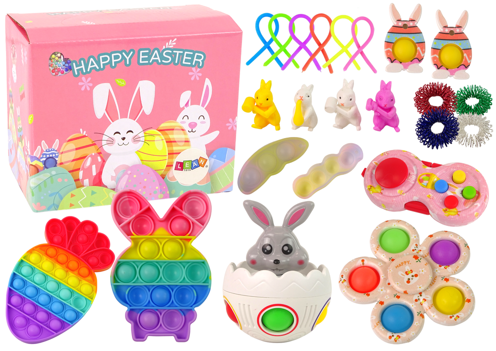 Velykinis Fidget Toys Pop It rinkinys – 25 elementai Velykinis Fidget Toys Pop It rinkinys – 25 elementai