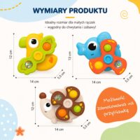 WOOPIE BABY trijų sensorinių suktukų rinkinys