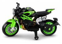 XW‑07 elektromotoras su LED šviečiančiais ratais – žalias