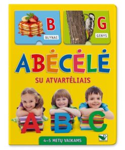 Abėcėlė su atvartėliais 4-5 metų vaikams