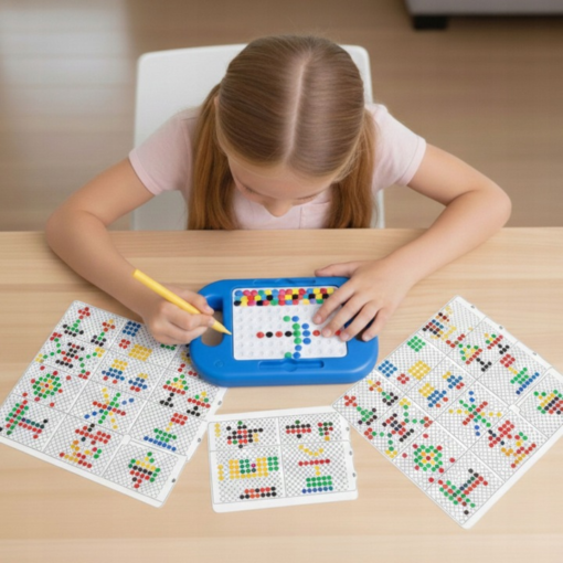 Magnetinė lenta „Mozaika“ – Montessori dėlionė su taškeliais MagPad - Image 2