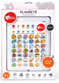 BO. Lavinamoji planšetė vaikams – lietuvių kalba, raidės, skaičiai ir dainelės