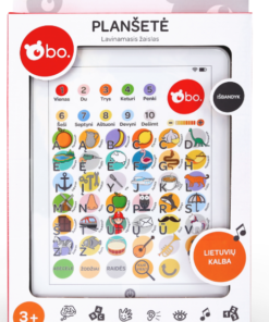 BO. Lavinamoji planšetė vaikams – lietuvių kalba, raidės, skaičiai ir dainelės
