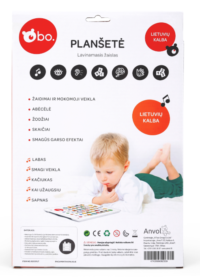 BO. Lavinamoji planšetė vaikams – lietuvių kalba, raidės, skaičiai ir dainelės - Image 3
