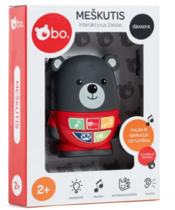 BO. Baby Bear interaktyvus meškutis – lietuviškai kalbantis ir dainuojantis žaislas