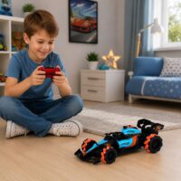 triukų RC lenktyninis automobilis su 360° apsisukimais