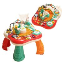 2-in-1 edukacinis muzikinis staliukas su pianinu – interaktyvus vaikams