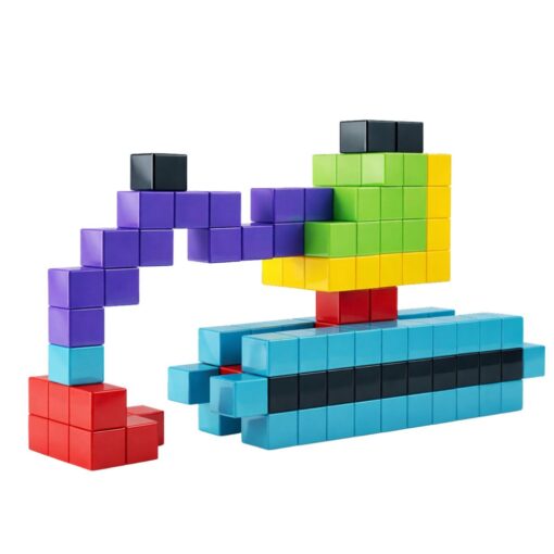 3D magnetiniai konstravimo blokeliai – 96 detalių