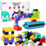 3D magnetiniai konstravimo blokeliai – 96 detalių
