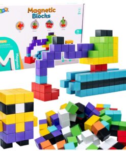 3D magnetiniai konstravimo blokeliai – 96 detalių