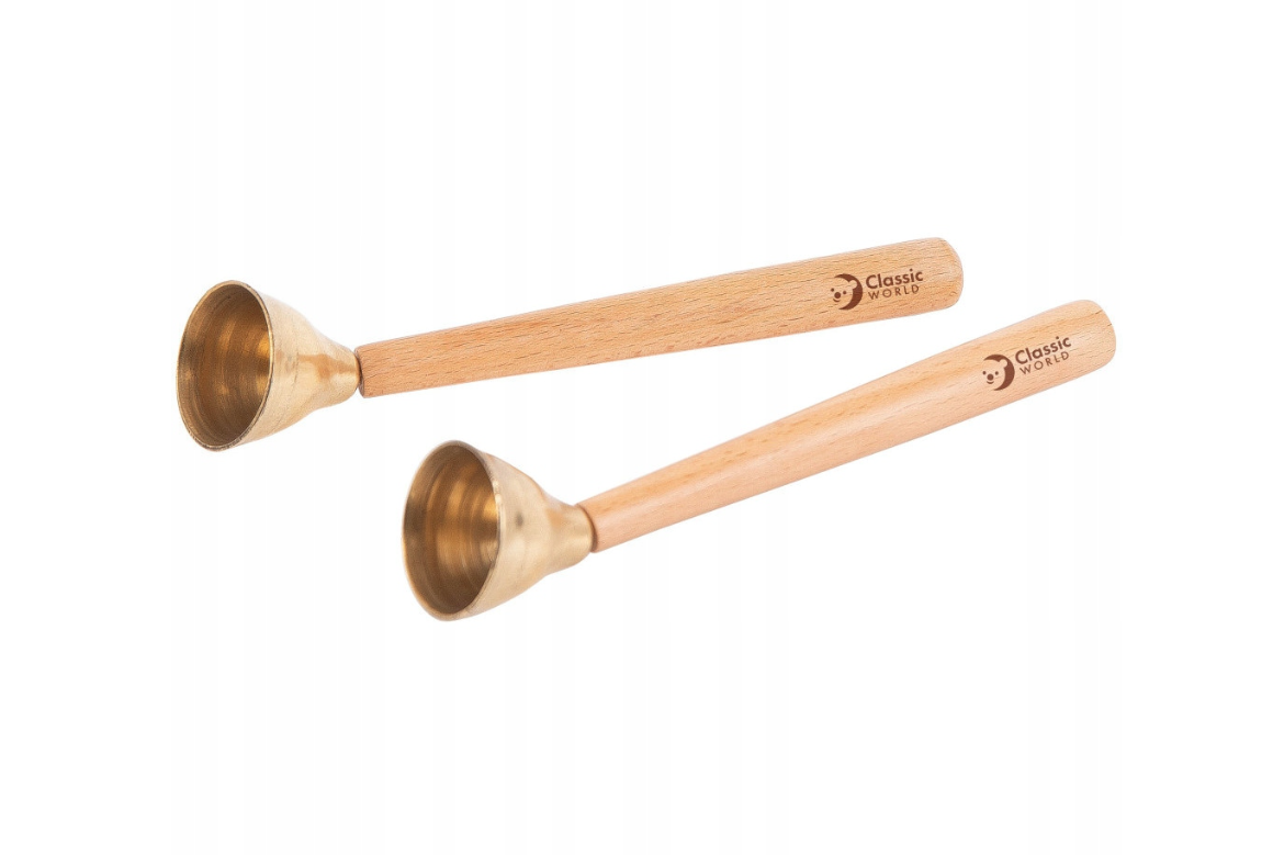 Classic World „Touch Bells“ – mediniai varpeliai ant pagaliukų