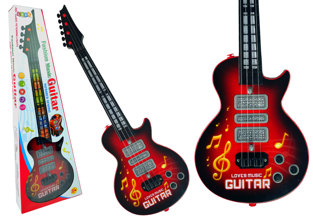 Elektrinė gitara vaikams – raudona