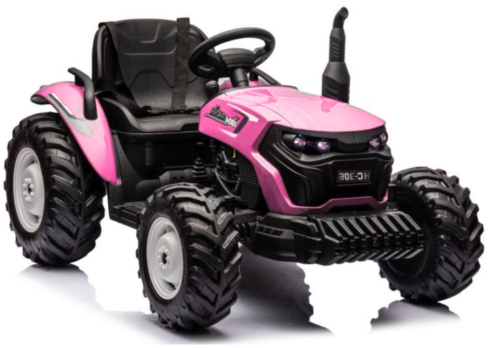 Elektrinis vaikiškas traktorius HC-306 – rožinis