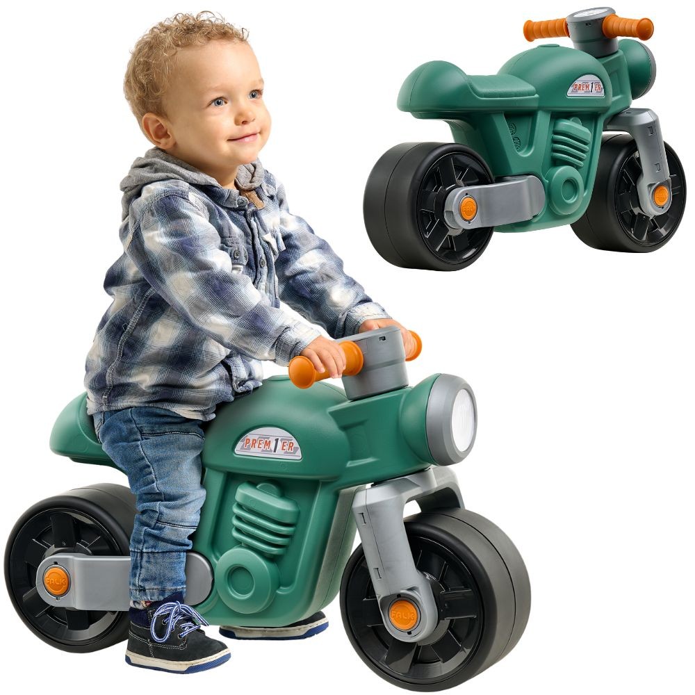 FALK „Moto Premier“ – balansinis motociklas iš perdirbto plastiko