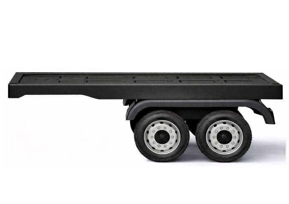 HL358 Mercedes Scania Actros juodas vilkikas su puspriekabe