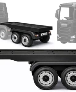 HL358 Mercedes Scania Actros juodas vilkikas su puspriekabe