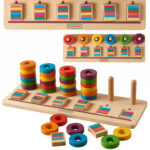 MASTERKIDZ Montessori dėlionė – mokomės skaičiuoti ir pažinti spalvas