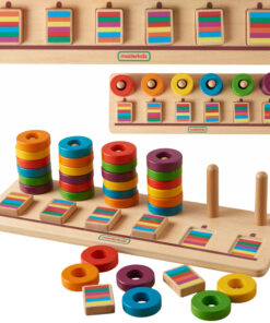 MASTERKIDZ Montessori dėlionė – mokomės skaičiuoti ir pažinti spalvas
