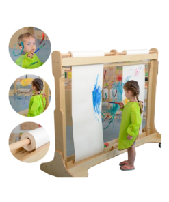 MASTERKIDZ didžiulė medinė lango piešimo lenta-molbertas
