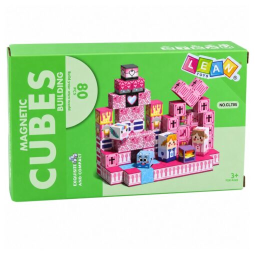 Magnetiniai blokeliai Pink Cubes