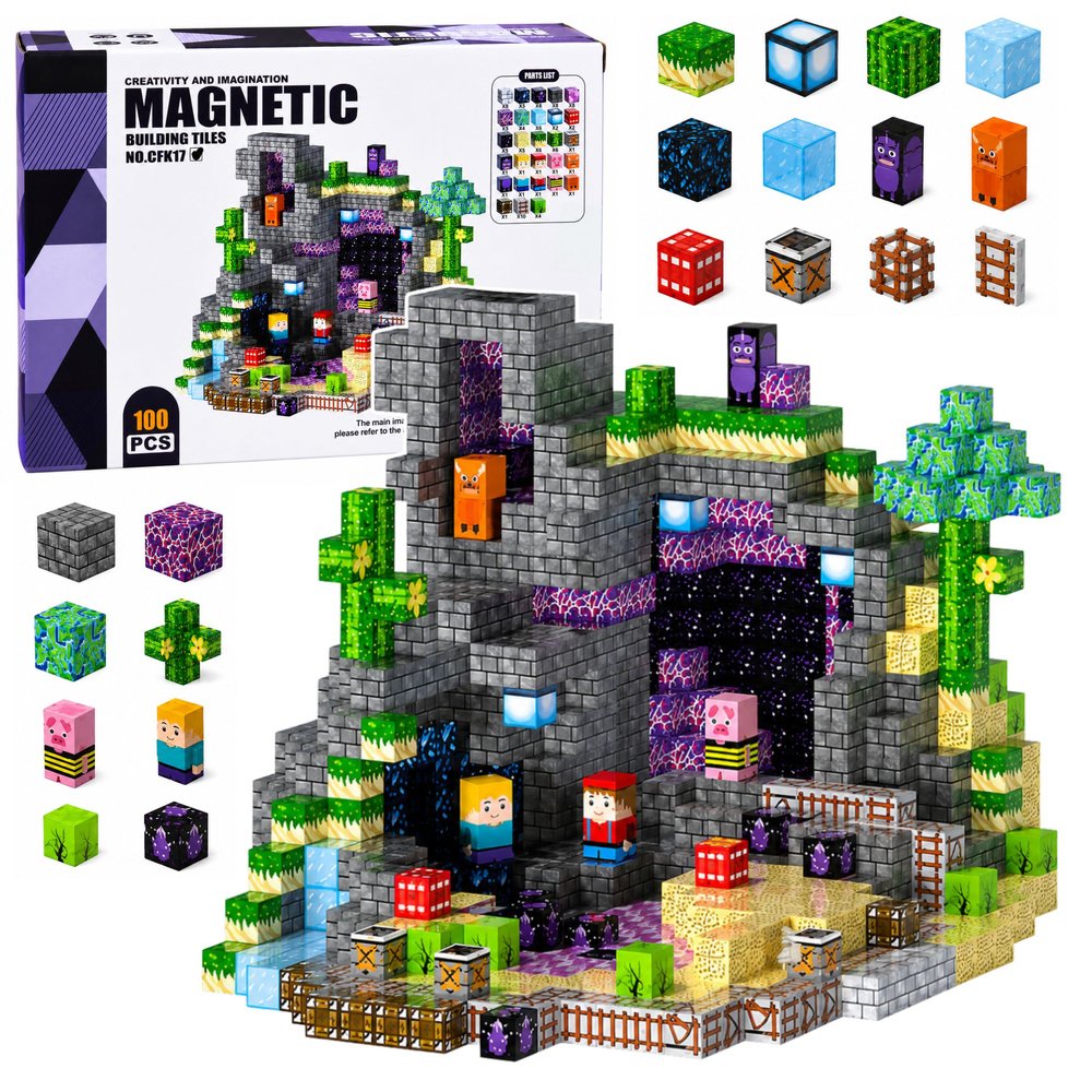 Magnetiniai blokeliai Pixel Blocks