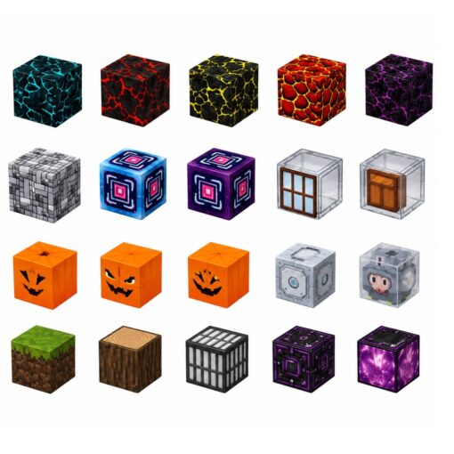 Magnetiniai blokeliai Pixel Dark World