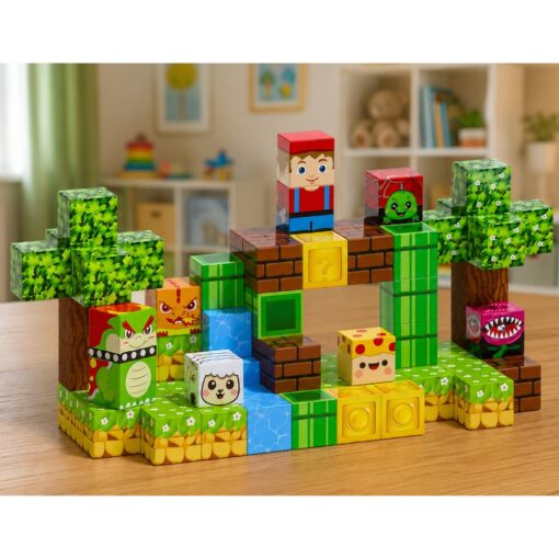 Magnetiniai blokeliai – pixel pasaulis