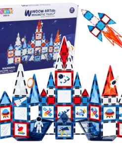 Magnetiniai konstravimo blokeliai – 90 detalių