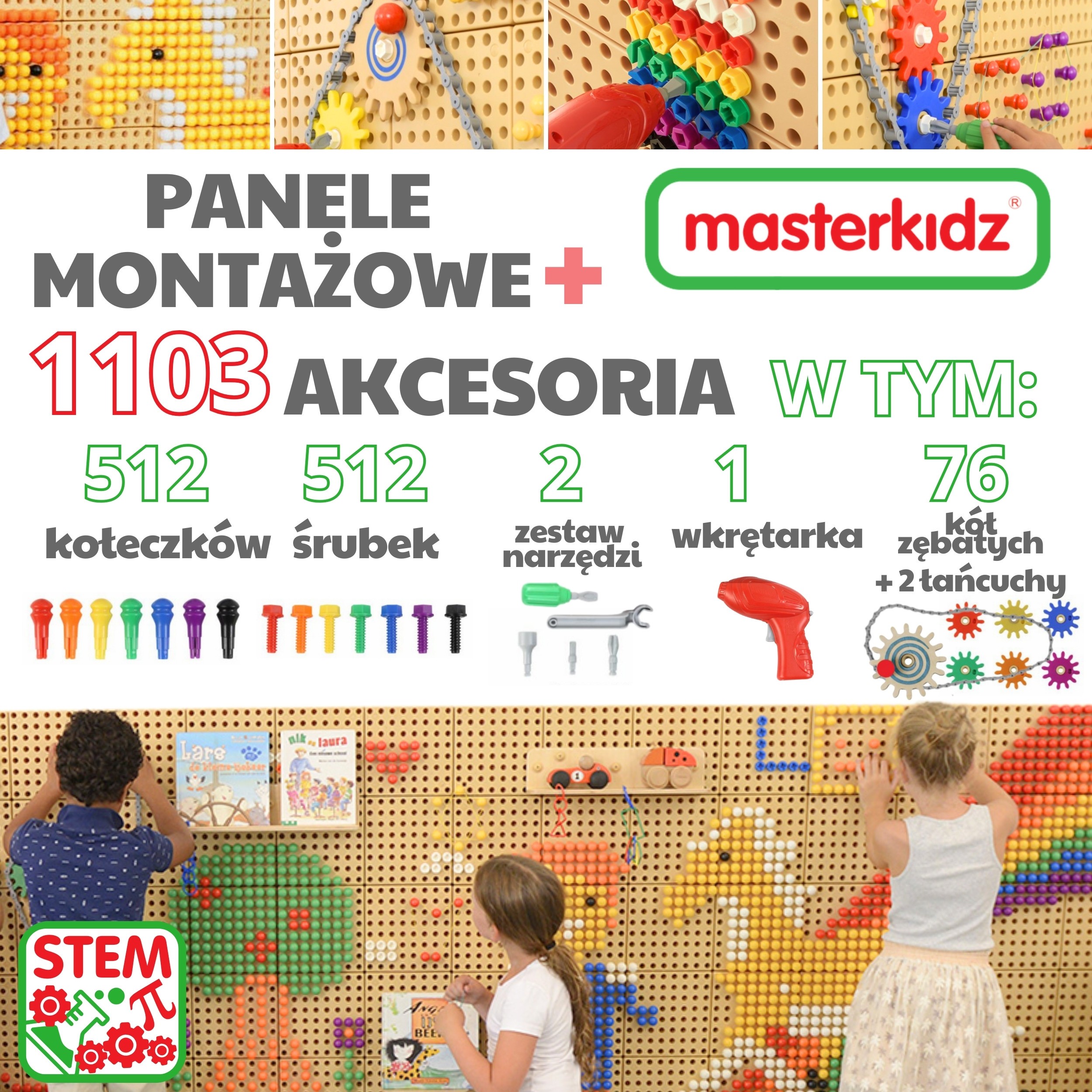 Masterkidz modulinė STEM sienų sistema