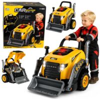 Mažojo mechaniko buldozeris su šviesomis ir garsų efektais – ardomas variklis