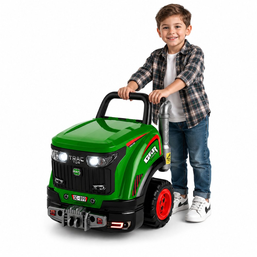 Mažojo mechaniko traktorius su šviesomis ir garsų efektais