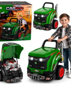 Mažojo mechaniko traktorius su šviesomis ir garsų efektais
