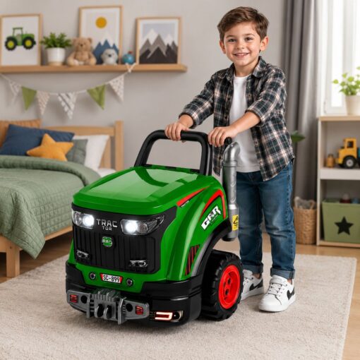 Mažojo mechaniko traktorius su šviesomis ir garsų efektais