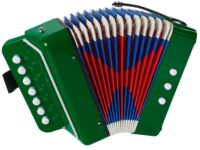 Mažojo muzikanto akordeonas – žalias