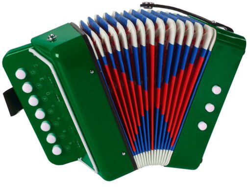 Mažojo muzikanto akordeonas – žalias