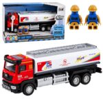 Metalinis autocisterna „Tank Truck“ su šviesomis ir garsais