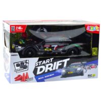 Nuotoliniu valdomas lenktyninis automobilis RC 1:16 „Black Carbon“ su LED apšvietimu