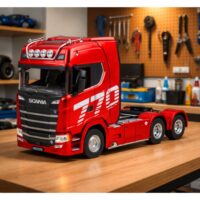 SCANIA 770S HUINA 1501 RC RINKINYS SU 1502 PRIEKABA 1:18