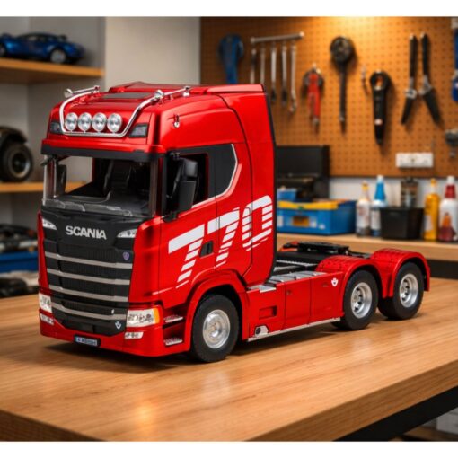 SCANIA 770S HUINA 1501 RC RINKINYS SU 1502 PRIEKABA 1:18