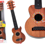 Vaikiška medinė žaislinė gitara