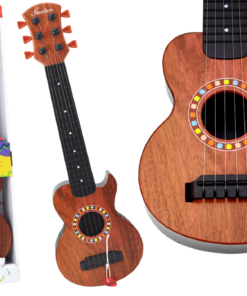 Vaikiška medinė žaislinė gitara