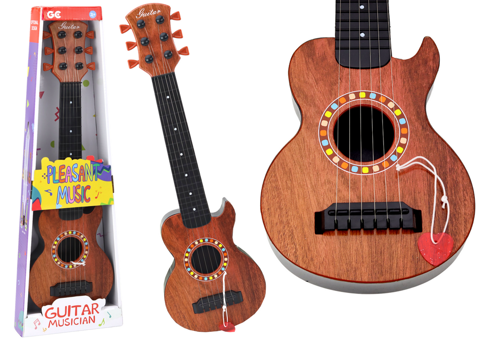 Vaikiška medinė žaislinė gitara